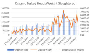 organic turkey slaughtered data